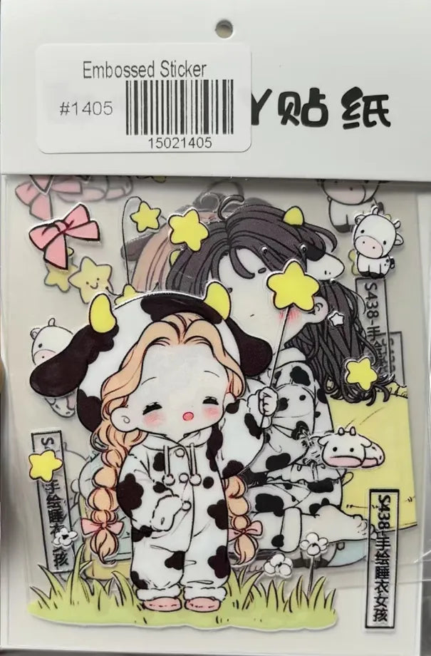 1405-Embossed Sticker