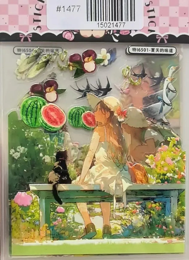 1477-Embossed Sticker