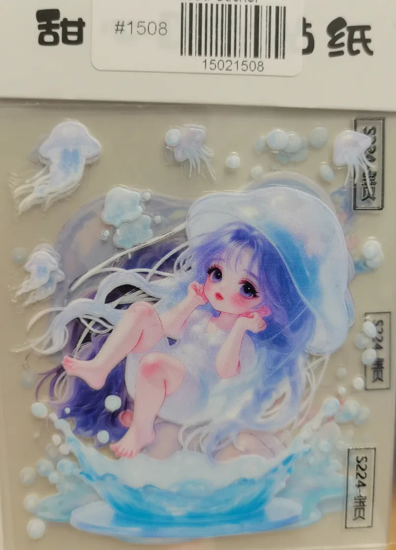 1508-Embossed Sticker