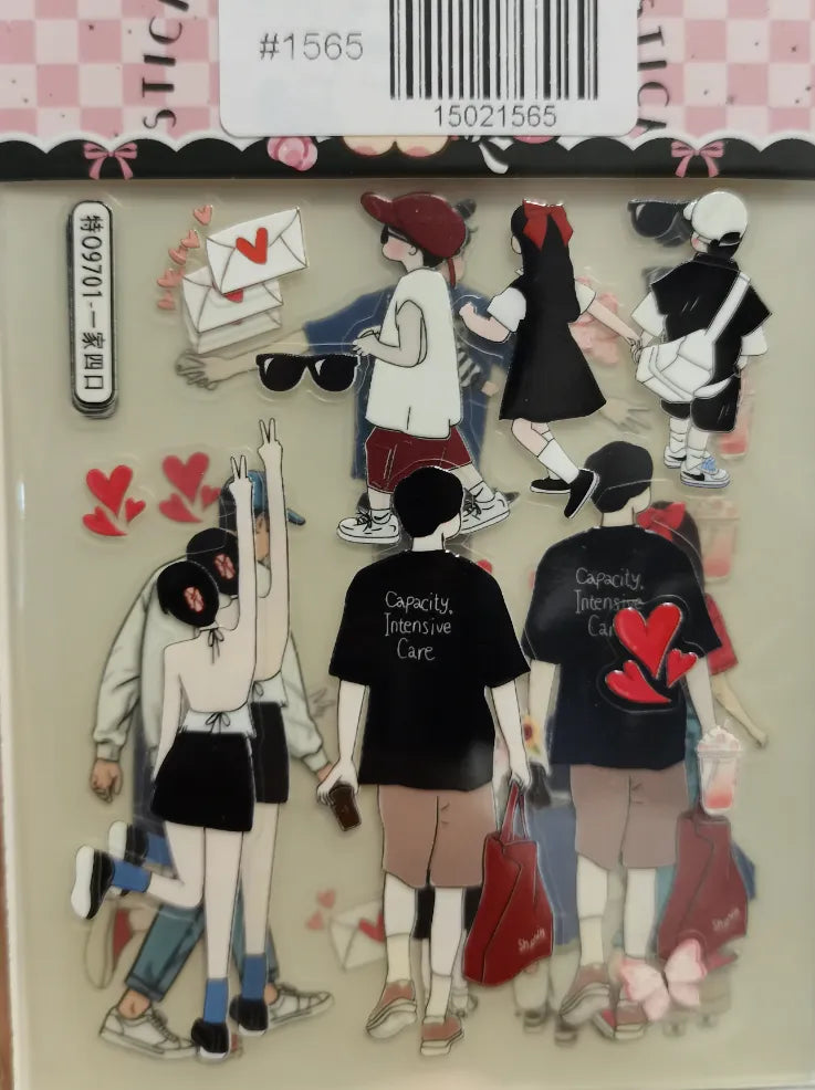 1565-Embossed Sticker