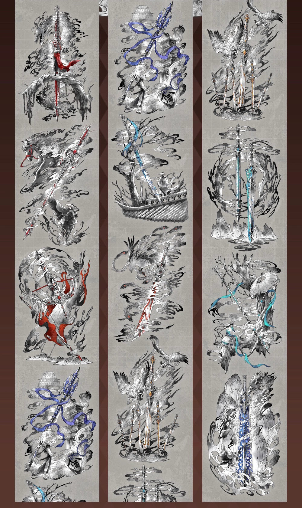 2542-FUGUI LEE Studio-7x100cm Shell Luster PET Tape