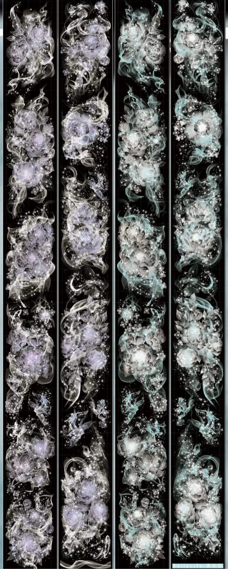 1423-Galaxy Flowers Daily Life Studio Shell Luster PET Tape