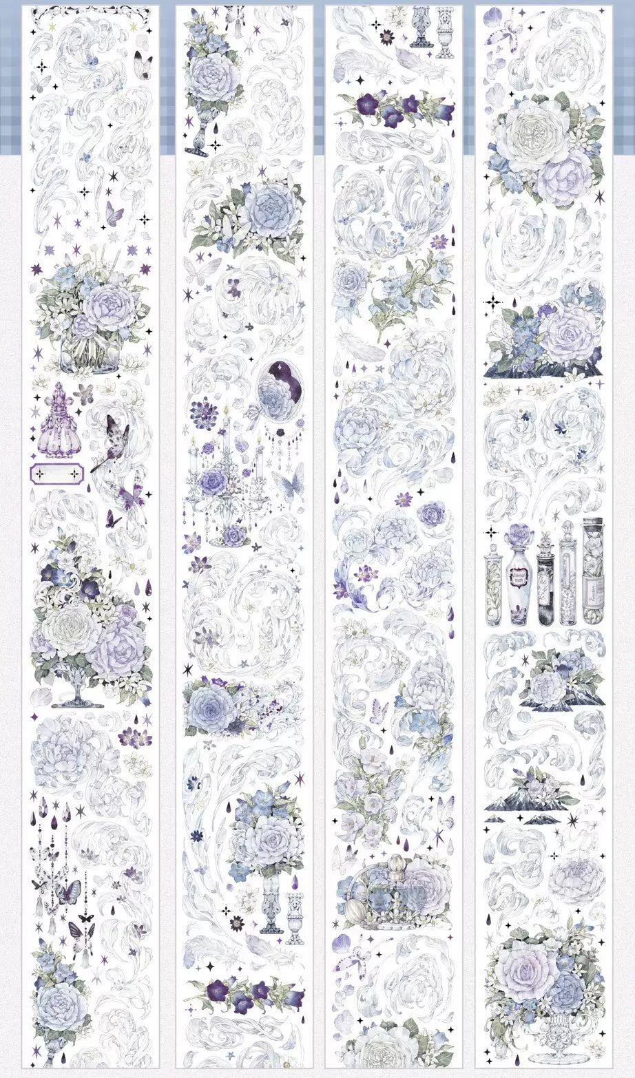 0232-The Little Prince Studio-6x171cm Silver Shell Luster PET Tape