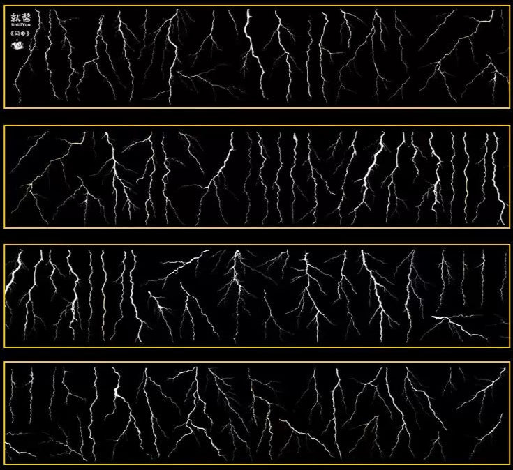 PET tape with a lightning bolt pattern, presented in a way that suggests a natural or organic texture.