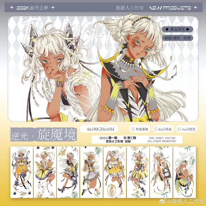 1125-6x100cm Shell Luster PET Tape