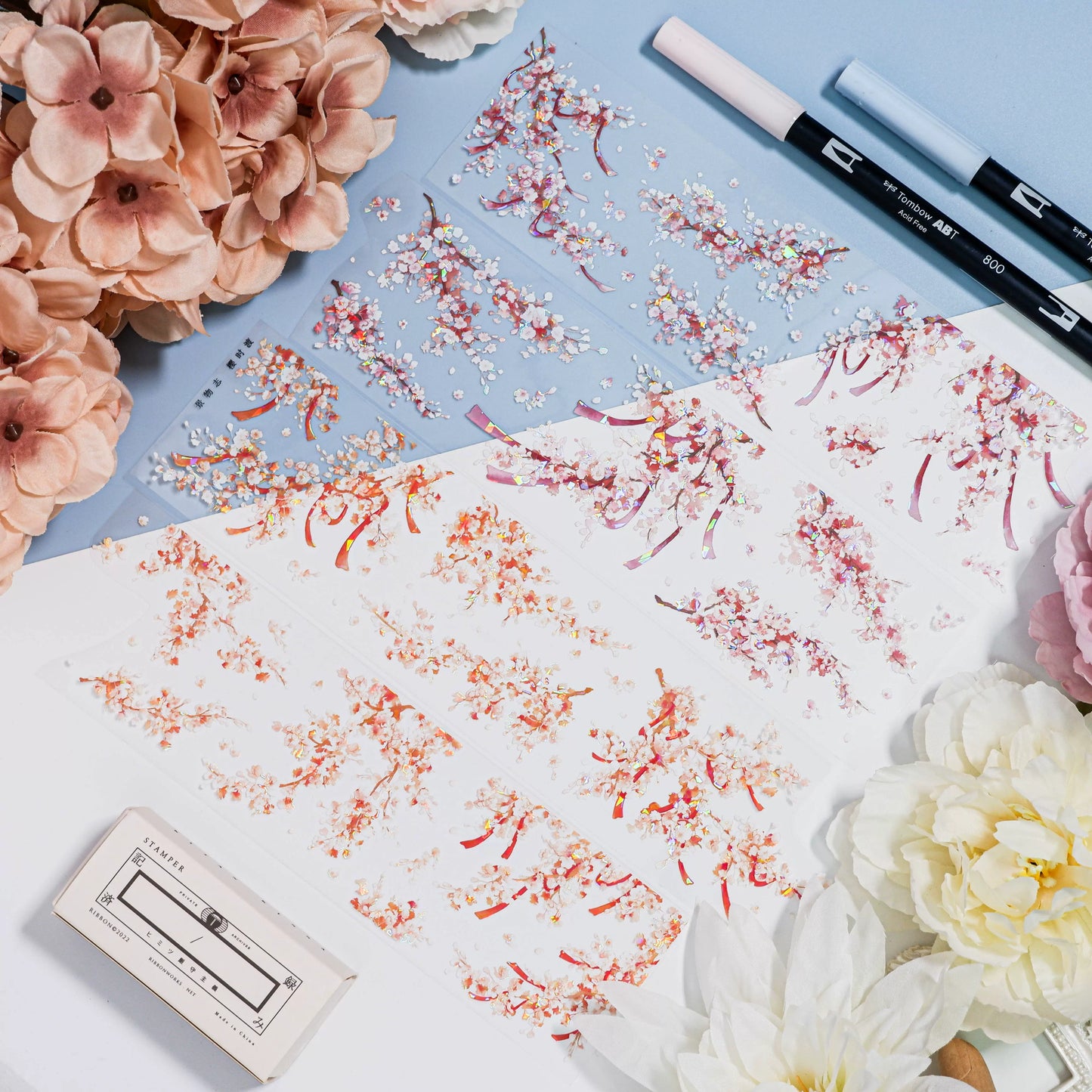 0461-JINGWUZHI Studio-6x85cm Iridescent PET Tape