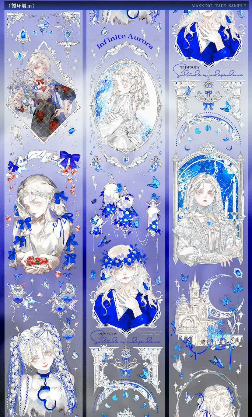 3032 - 6.5x92cm Shell Blue PET Tape