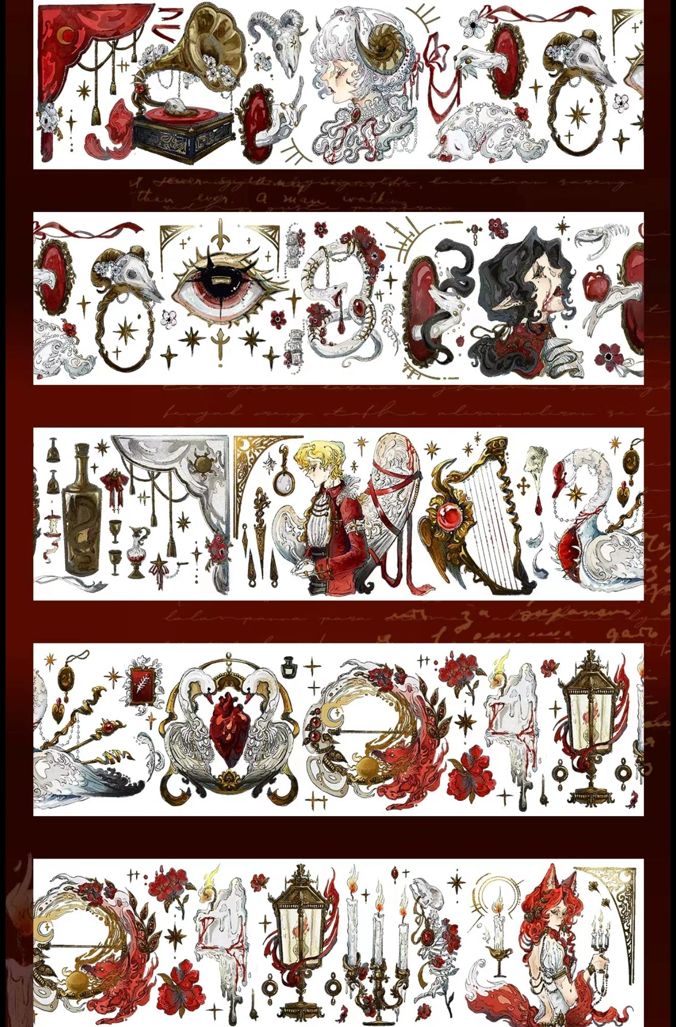 2632-XING YE Studio-6.5x100cm Shell Luster Foil Stamping PET Tape