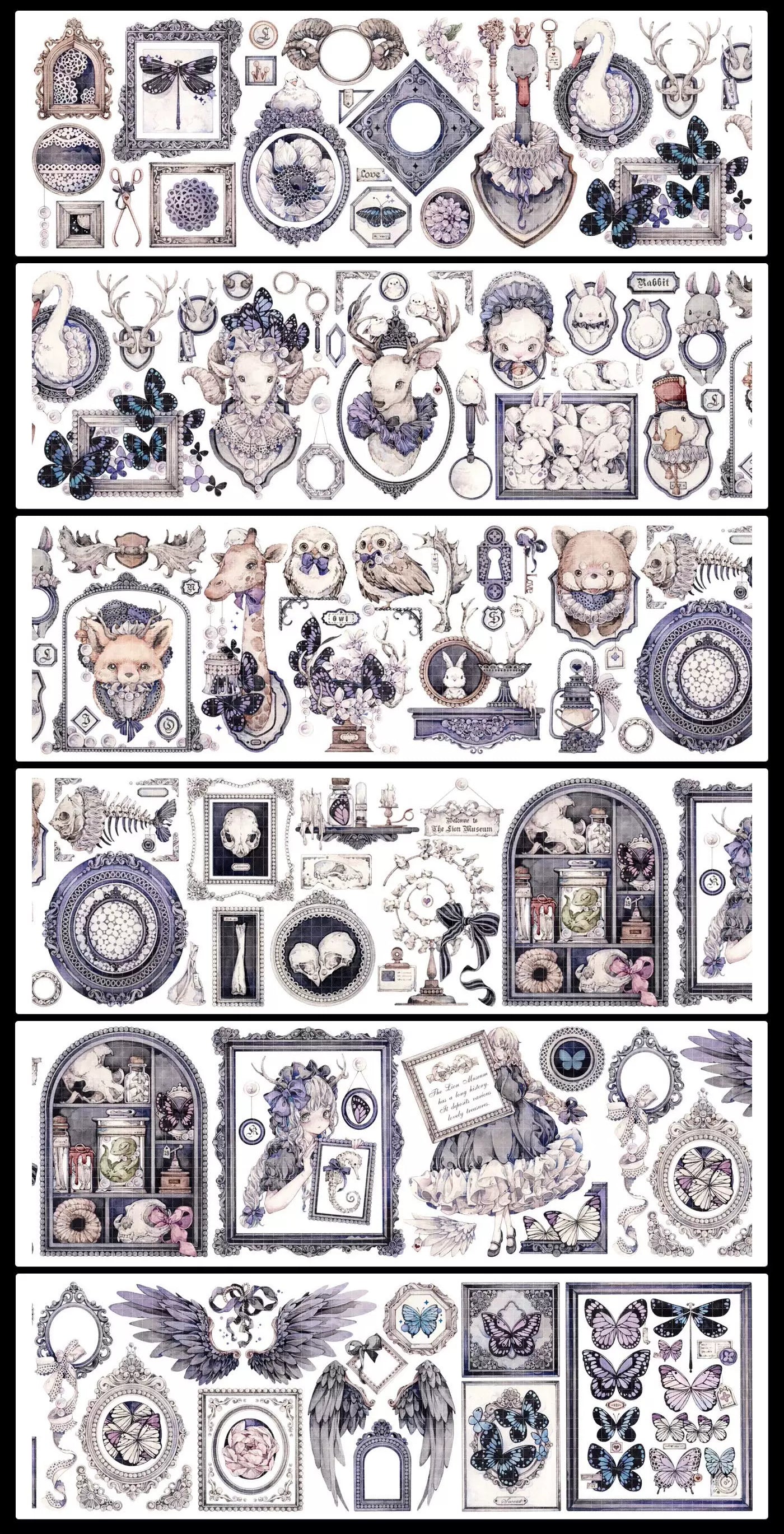 0298-Mrs Lion-7x100cm Shell Luster PET Tape