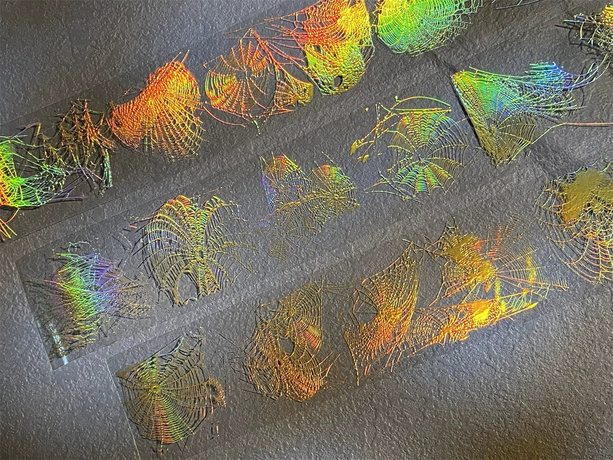 3314-5.5x100cm Holographic Gold PET Tape