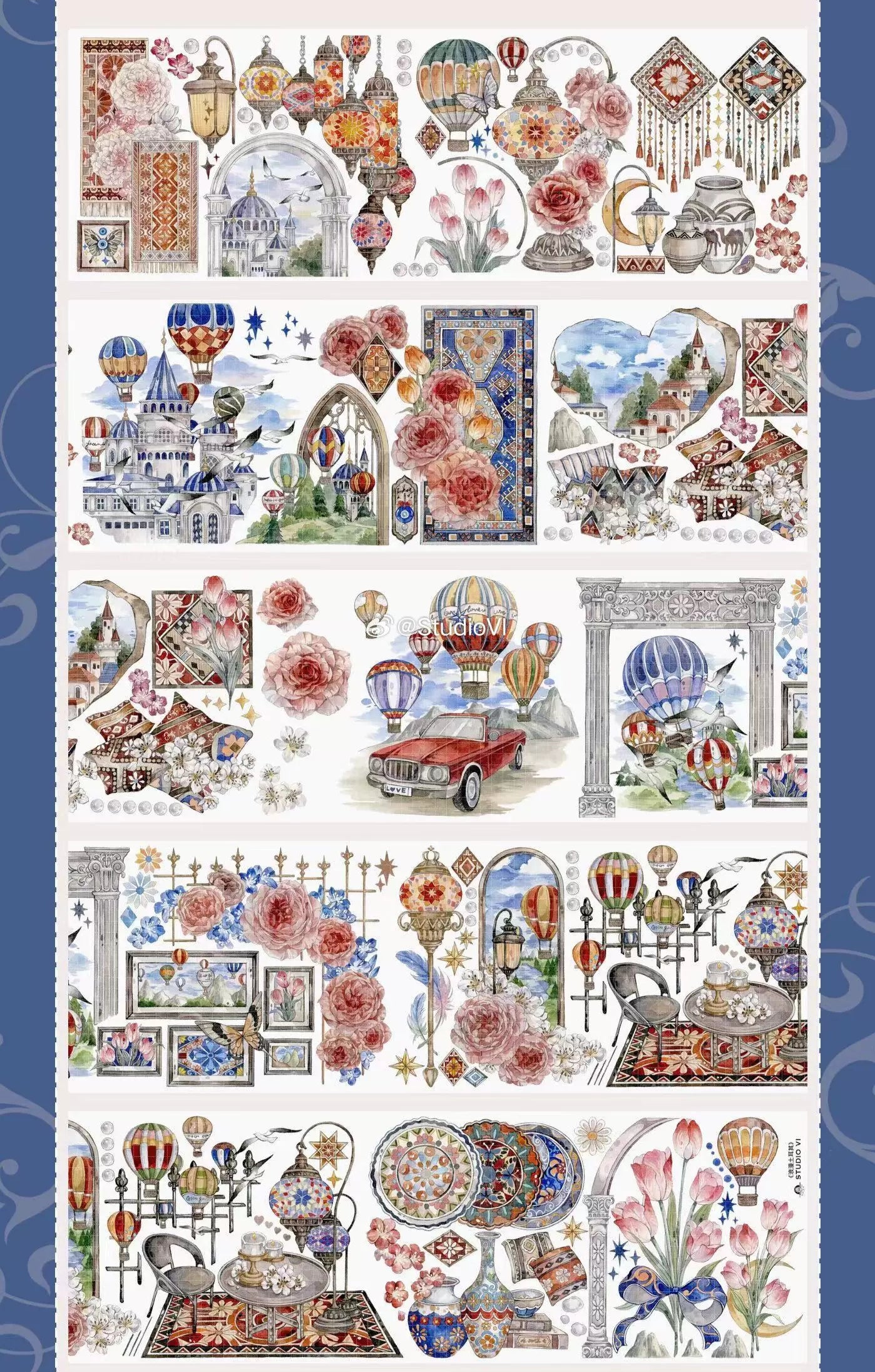 1046-StudioVI Studio-8x100cm Shell Luster PET Tape