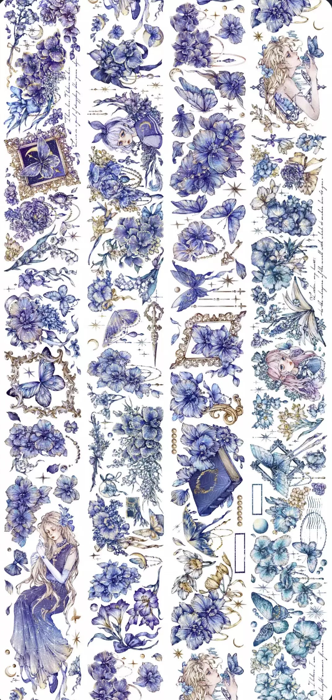 1440-Catmaker's Wild Rose Studio-6x200cm Gold Shell Luster PET Tape