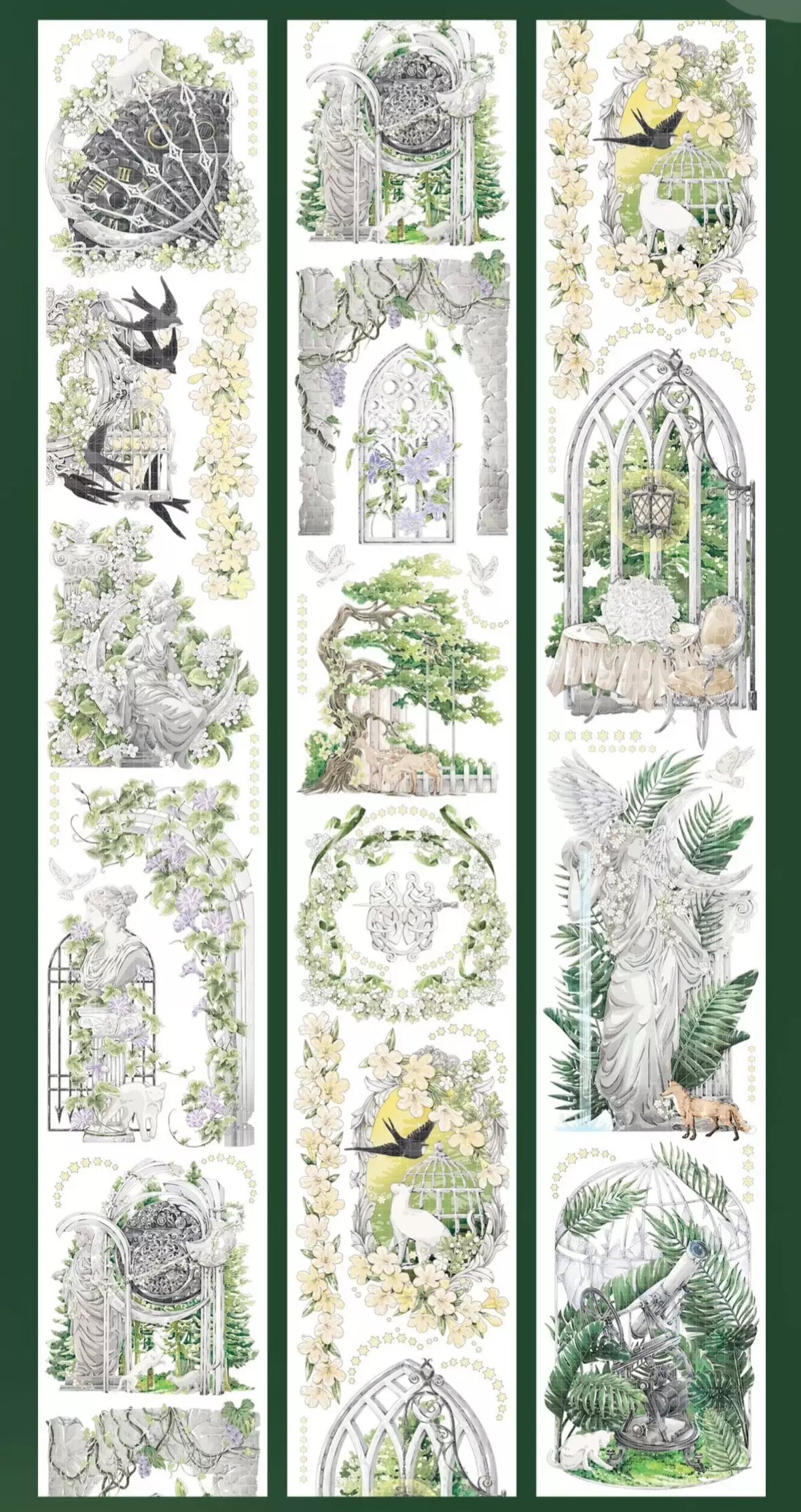 0253-GARDEN 6x100cm Shell Luster PET Tape