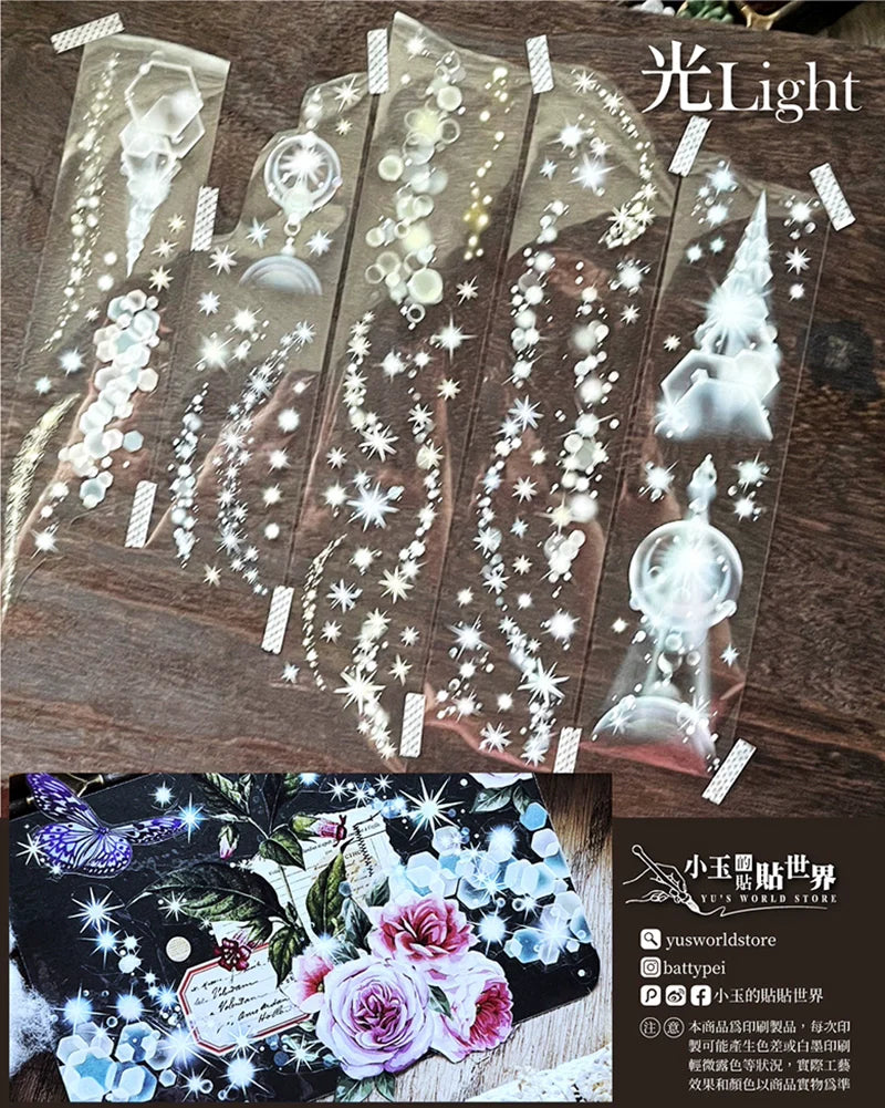 2766-Yu's World Story Studio-5x100cm Iridescent PET Tape