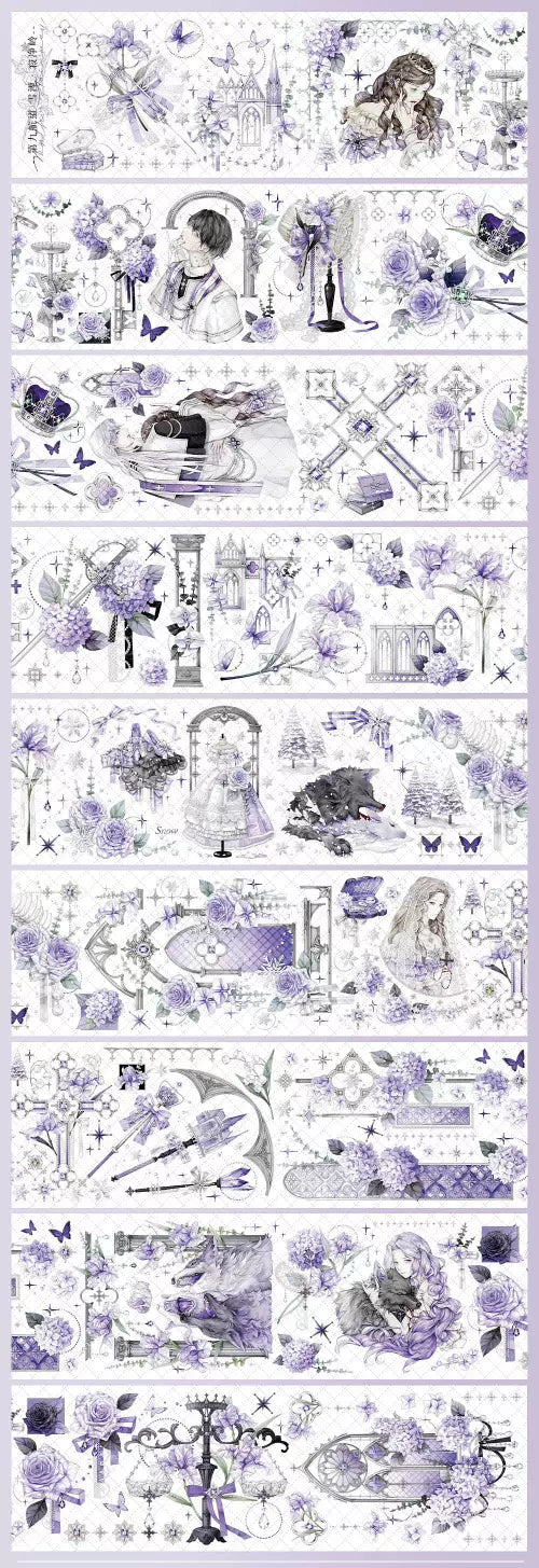 0296-NINTH FAIRWAY Studio-6x150cm Silver Shell Luster PET Tape