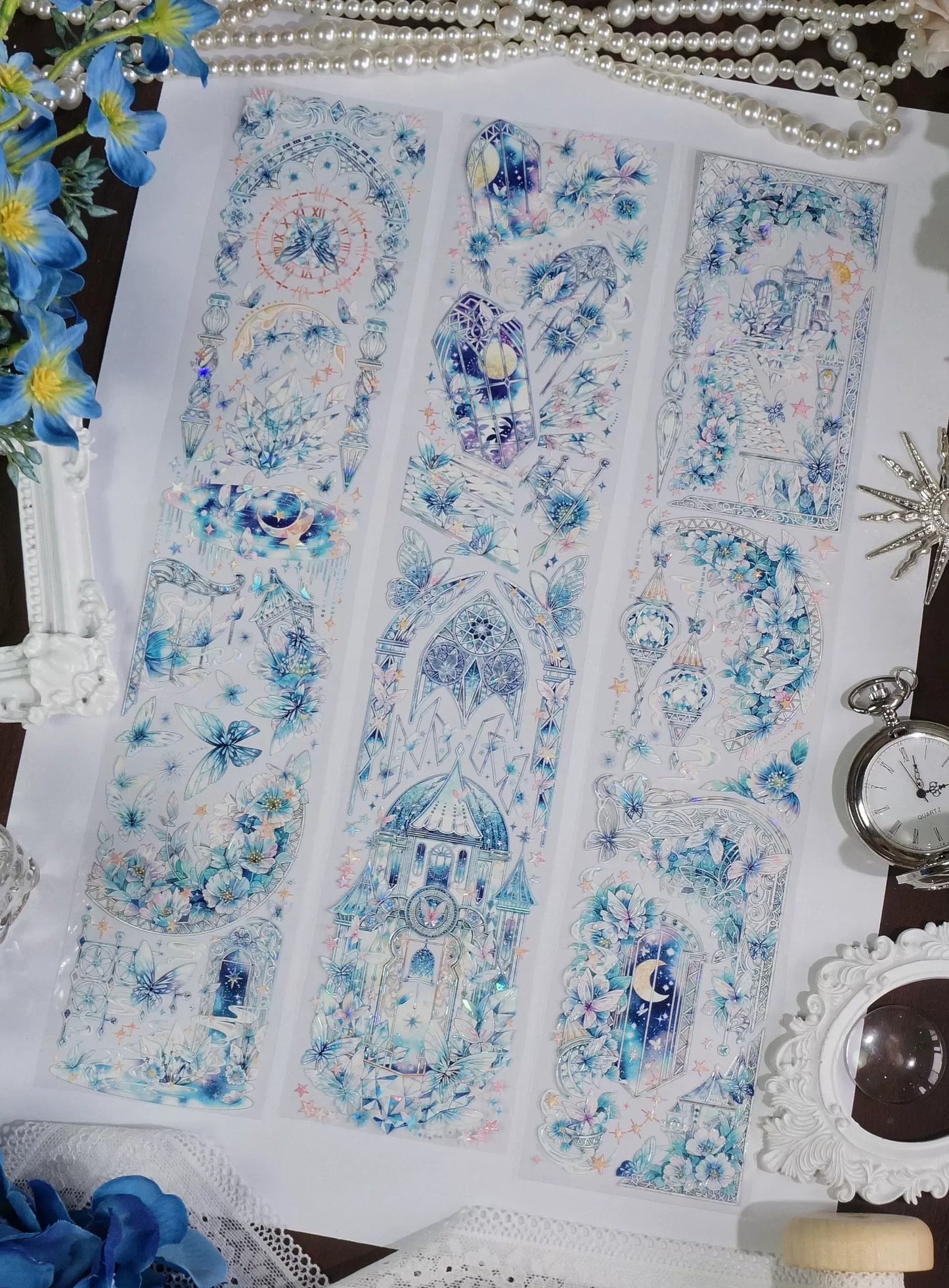 0817-Shine Studio-7x100cm Shell Luster PET Tape