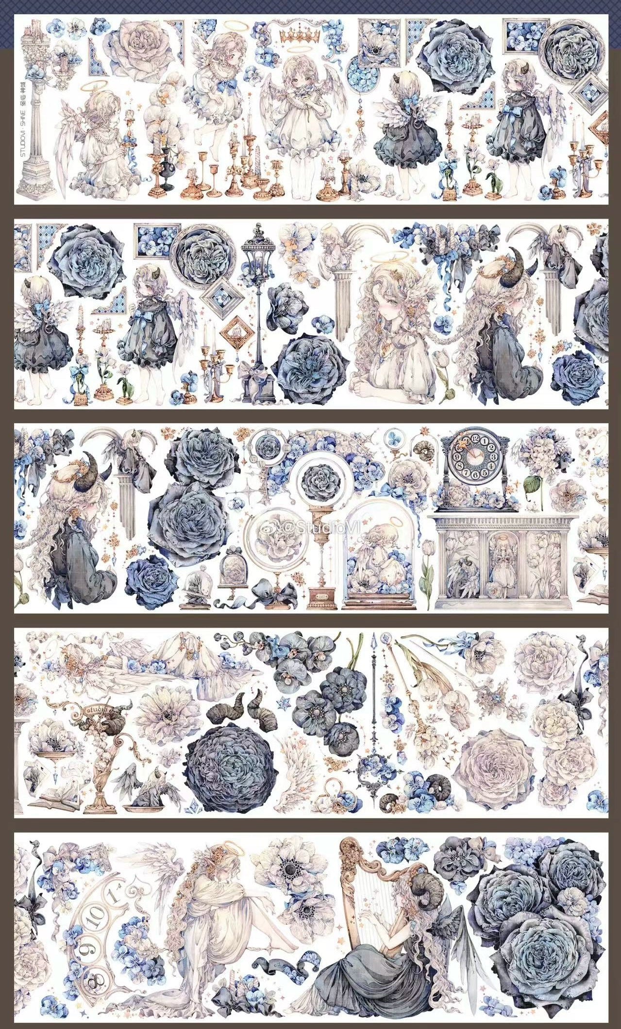 0507-Mrs Lion-8x102cm Shell Luster PET Tape