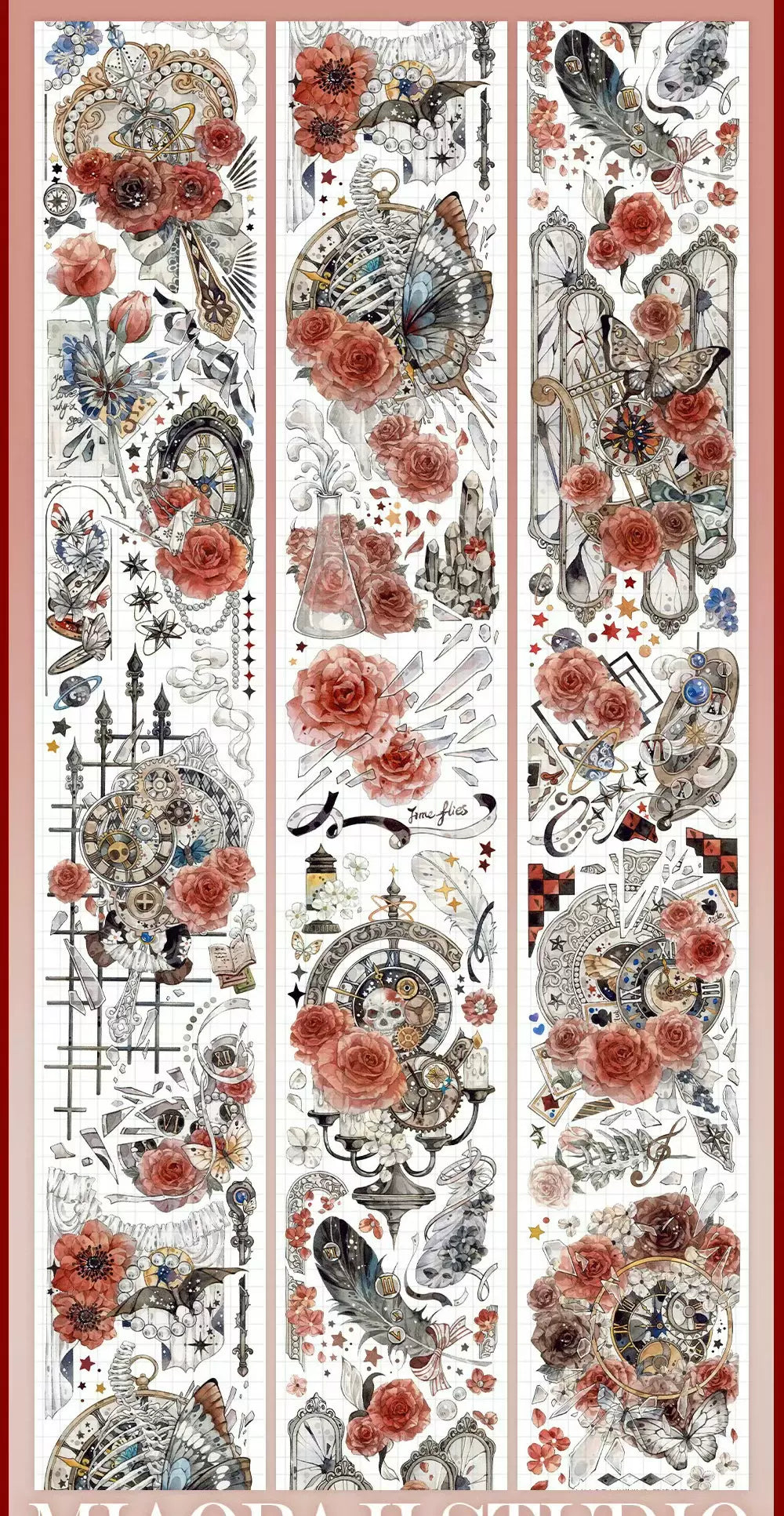 0632-MIAOPAJI Stuido-6x100cm Shell Luster PET Tape