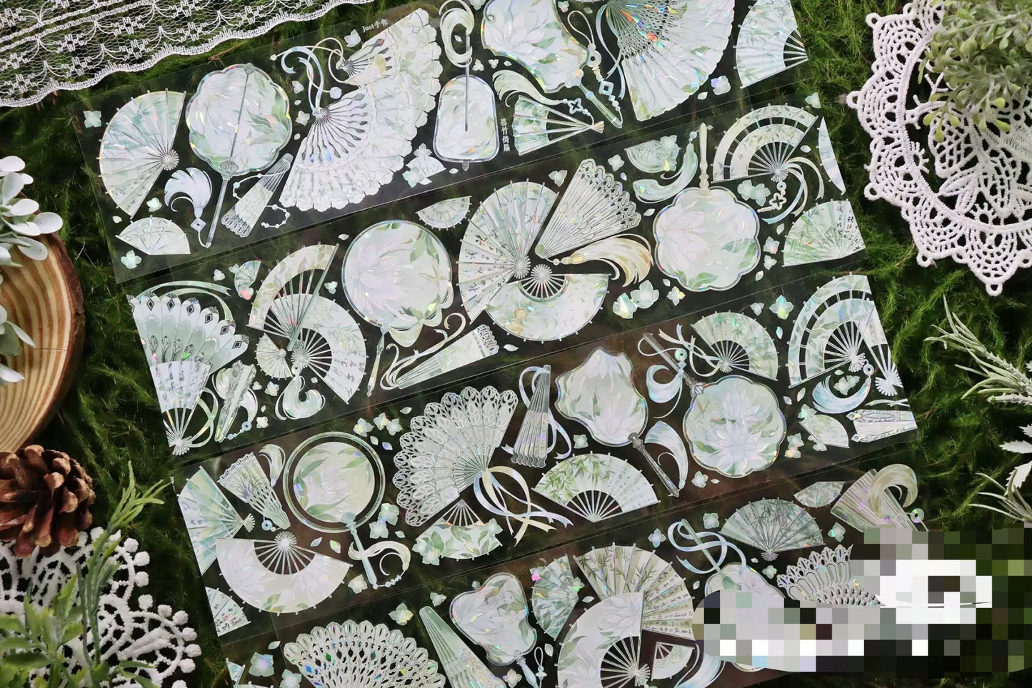 1178-JUST Studio-6.5x100cm Shell Luster PET Tape