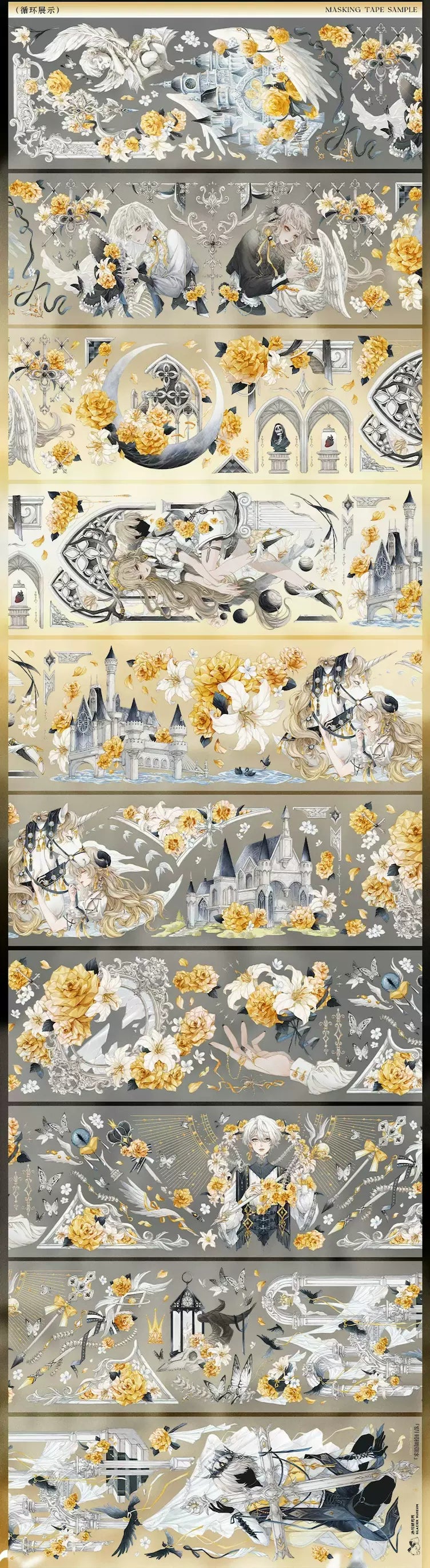 0711-Glacier Museum Studio-7x150cm Silver Shell Luster PET Tape