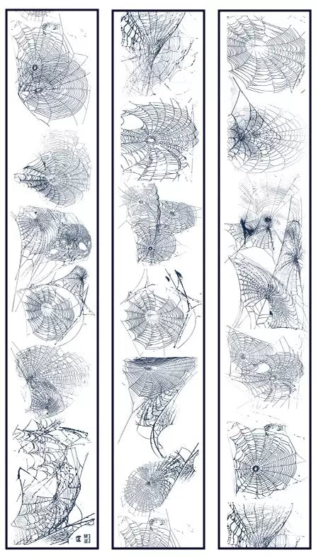 0577-UntilYou Studio-Spider Webs Holographic Black PET Tape