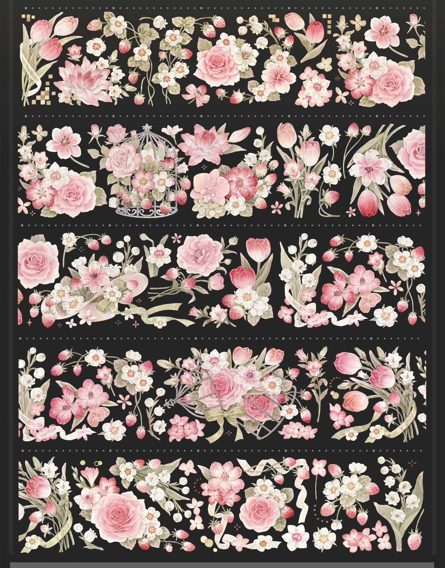 2373-HASISO Studio-6x100cm Silver Shell Luster PET Tape