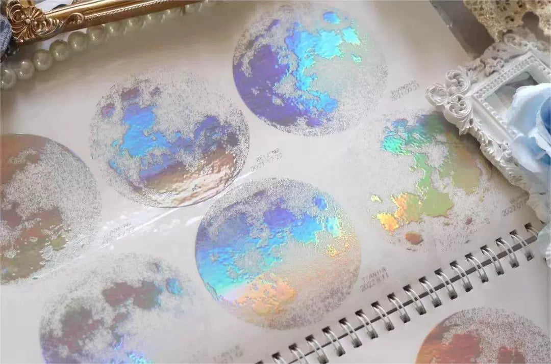 1690-Sleepless Champion Studio-8x100cm Holographic Silver PET Tape