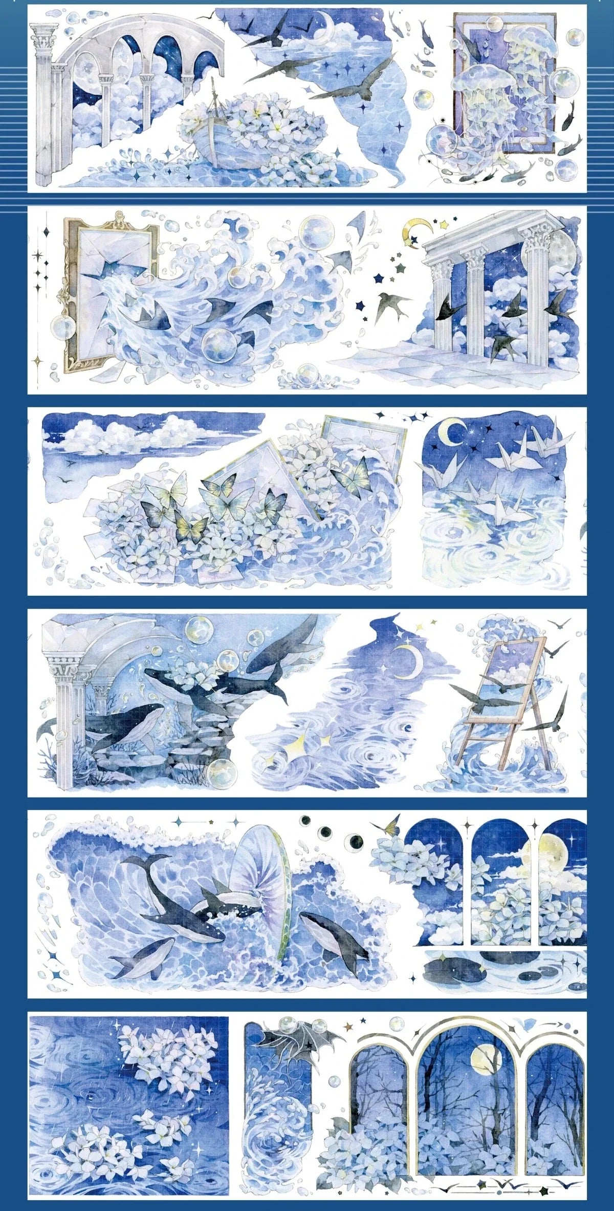 3290-Shine Studio-7x120cm Silver Shell Luster PET Tape