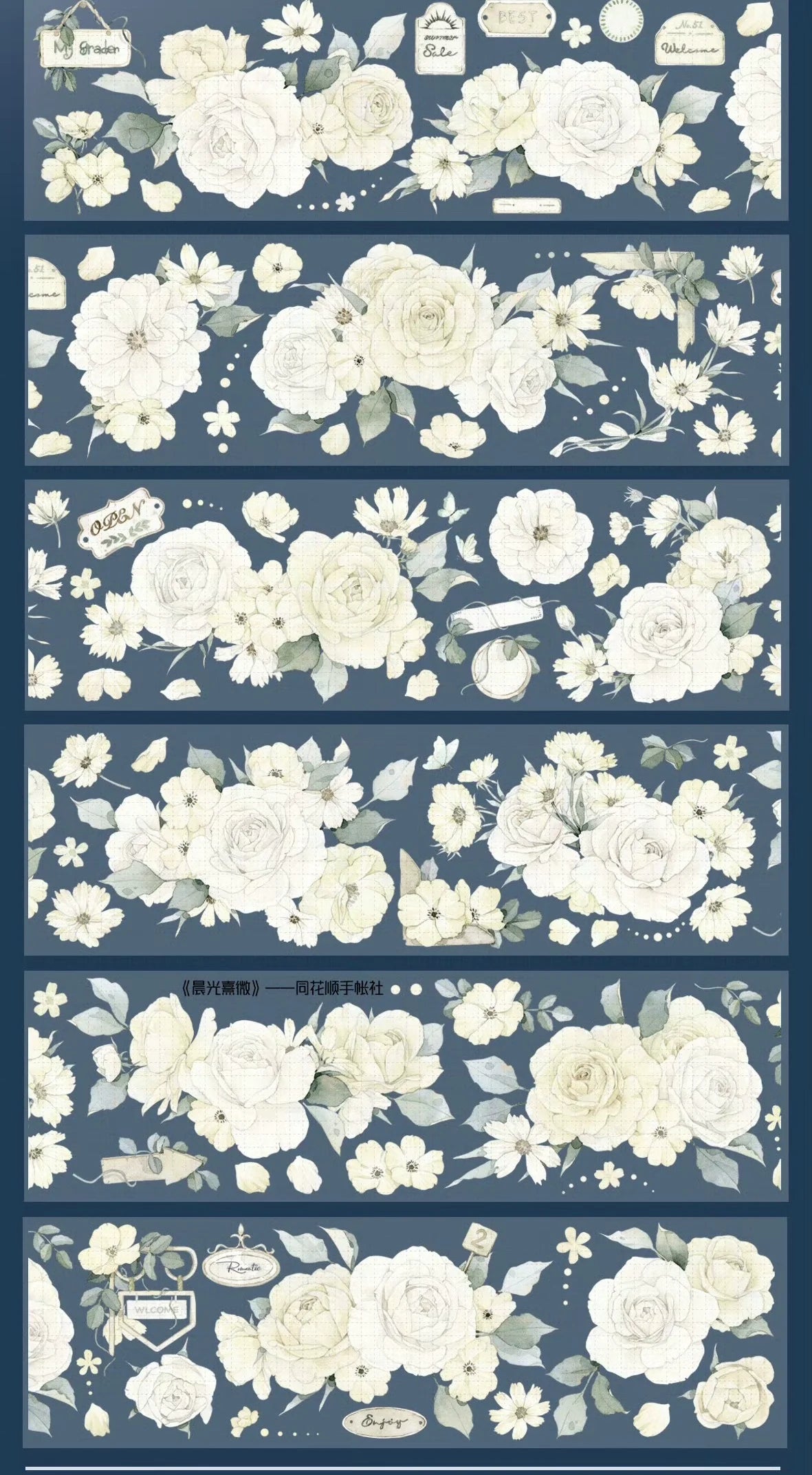 3007-Tong Hua Shun Studio-5.5x100cm Shell Luster PET Tape