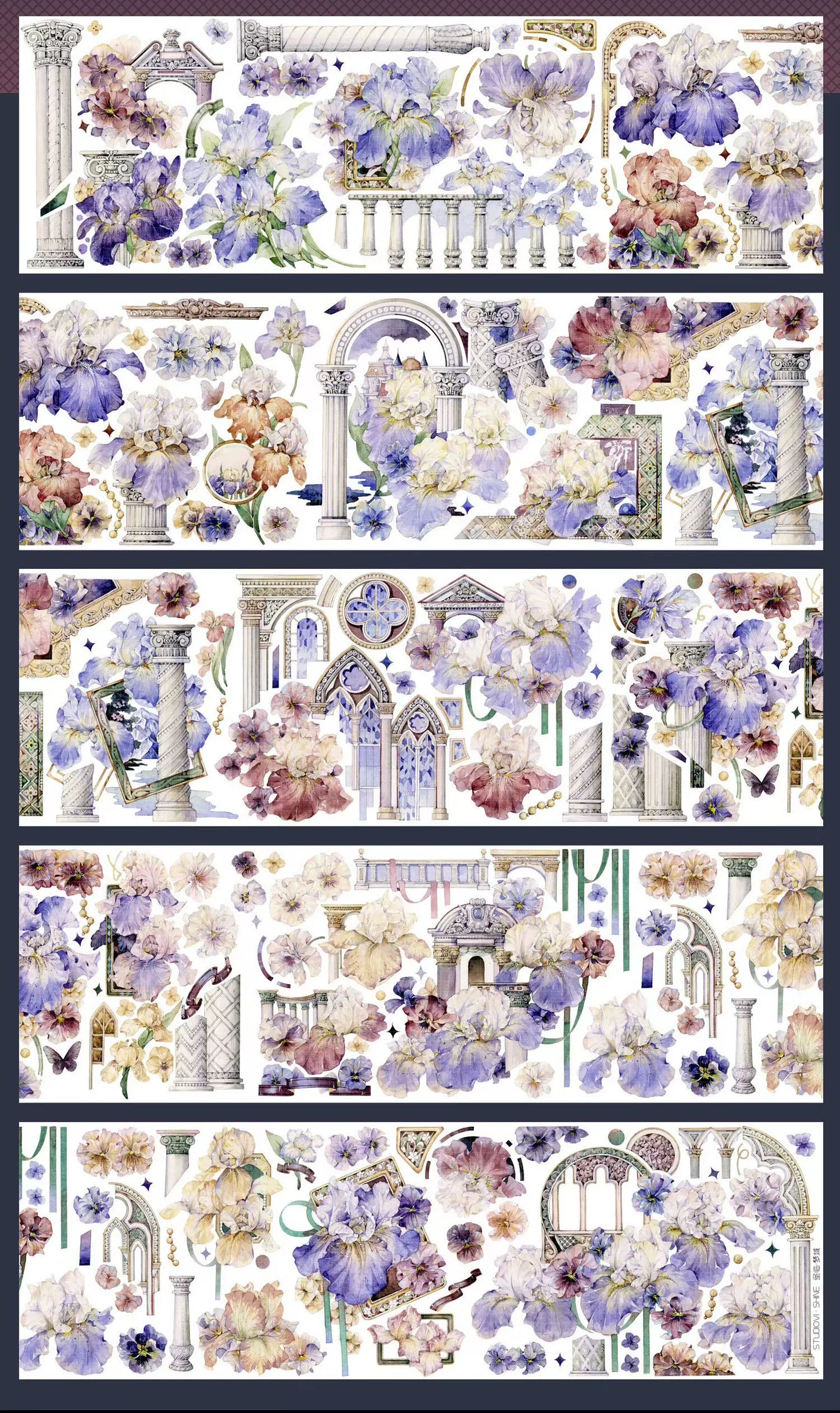 1688-StudioVI Studio-8x100cm Shell Luster PET Tape