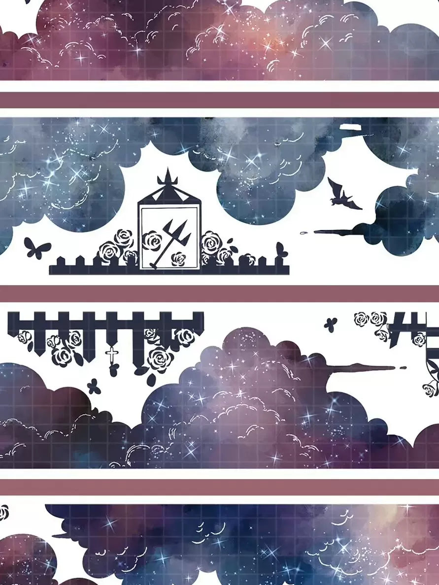 0940 - 4.5x100cm Holographic Silver PET Tape