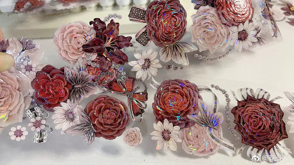 0136-HASISO Studio-6x100cm Shell Luster PET Tape