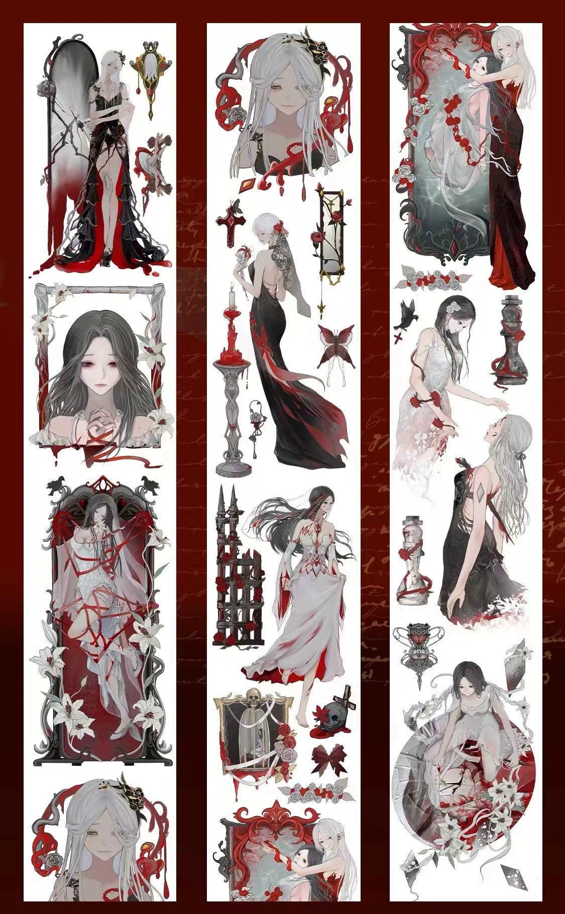 2635-XING YE Studio-6.5x100cm Shell Luster Foil Stamping PET Tape