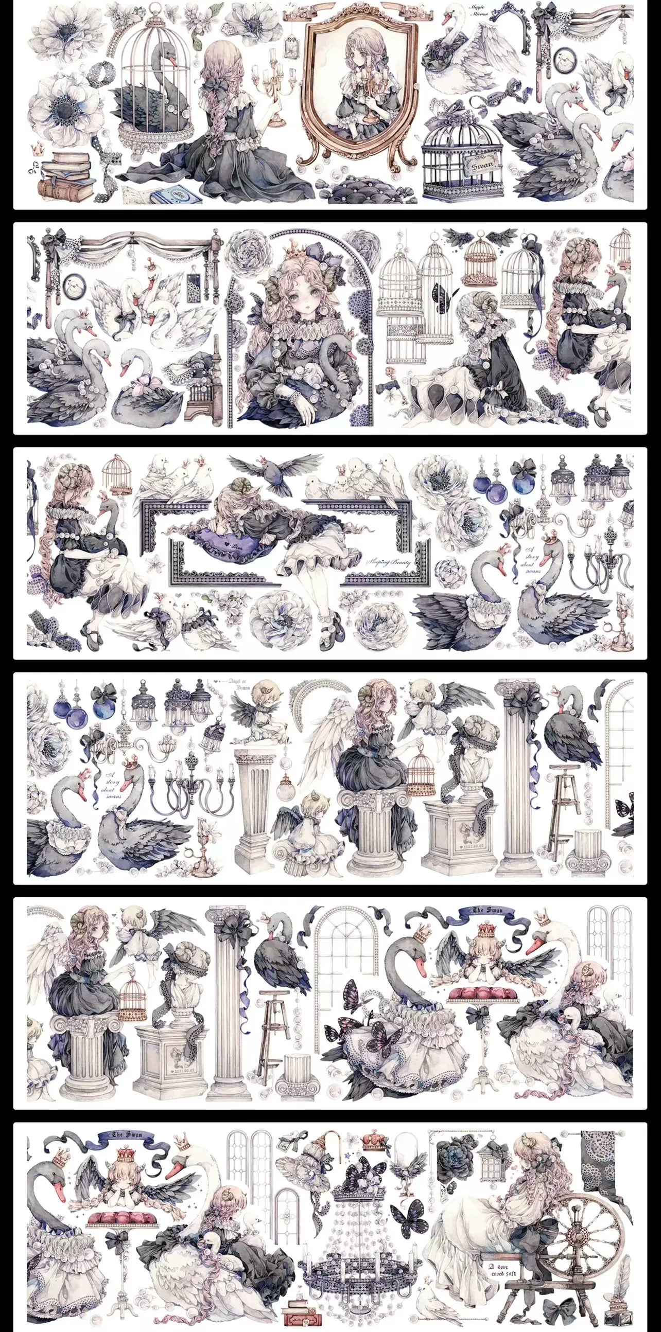 0223-Mrs Lion-8x100cm Shell Luster PET Tape