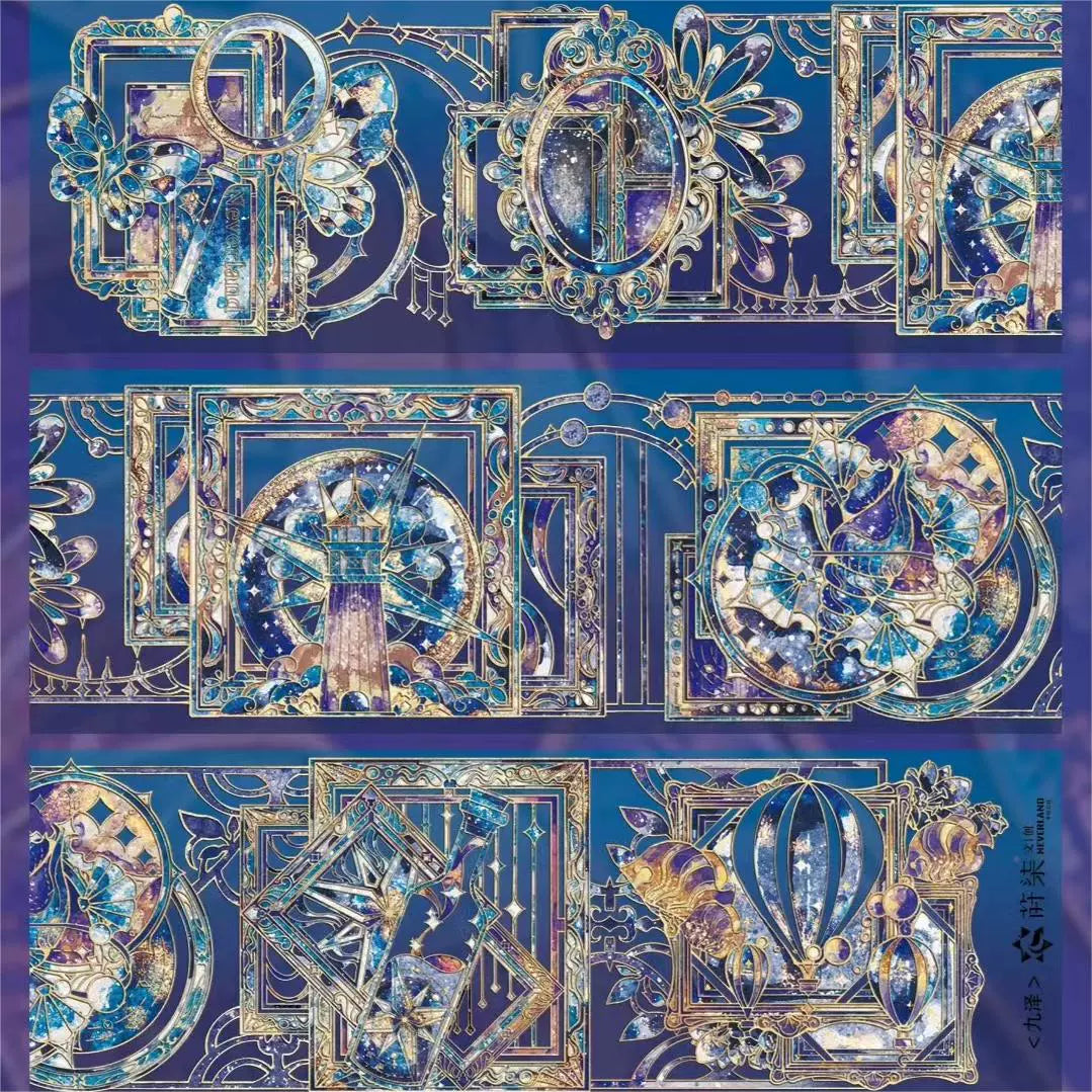 2381-NEVERLAND Studio-7x50cm Silver Shell Luster PET Tape