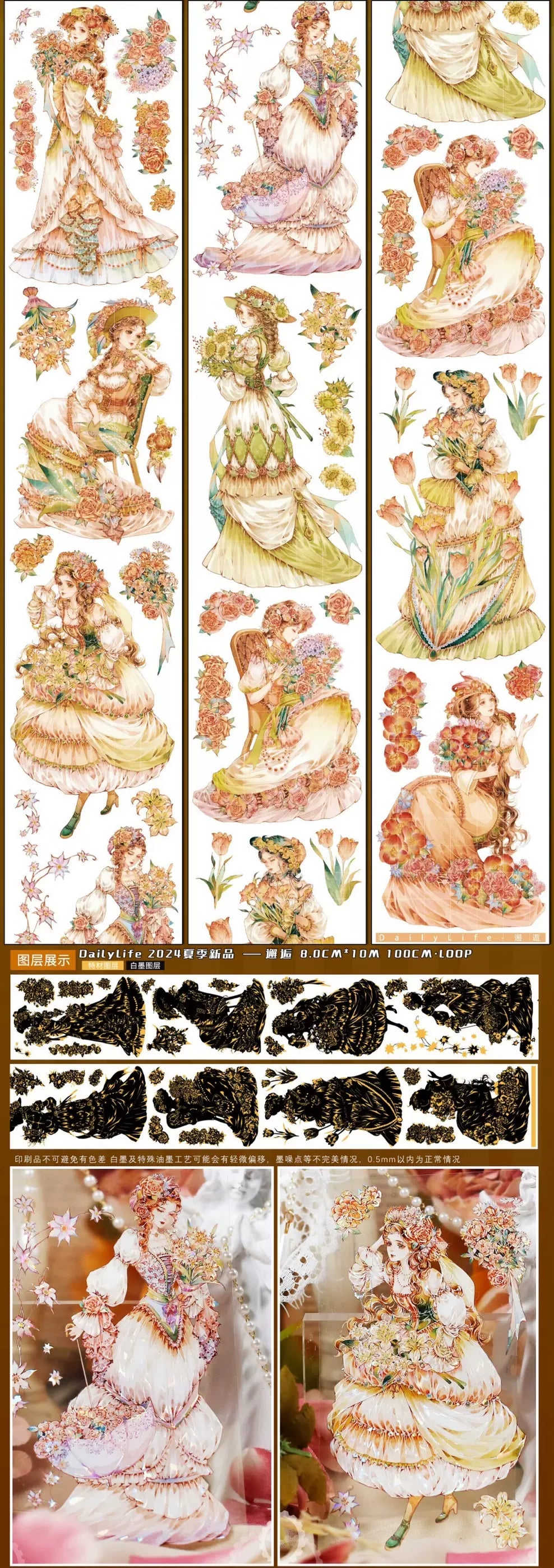 1108-DailyLife Studio-8x100cm Shell Luster PET Tape