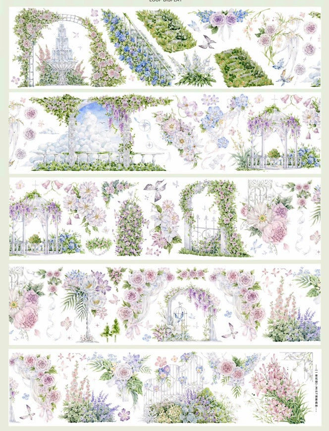 2601-MIST FOREST Studio-6.5x100cm Shell Luster PET Tape