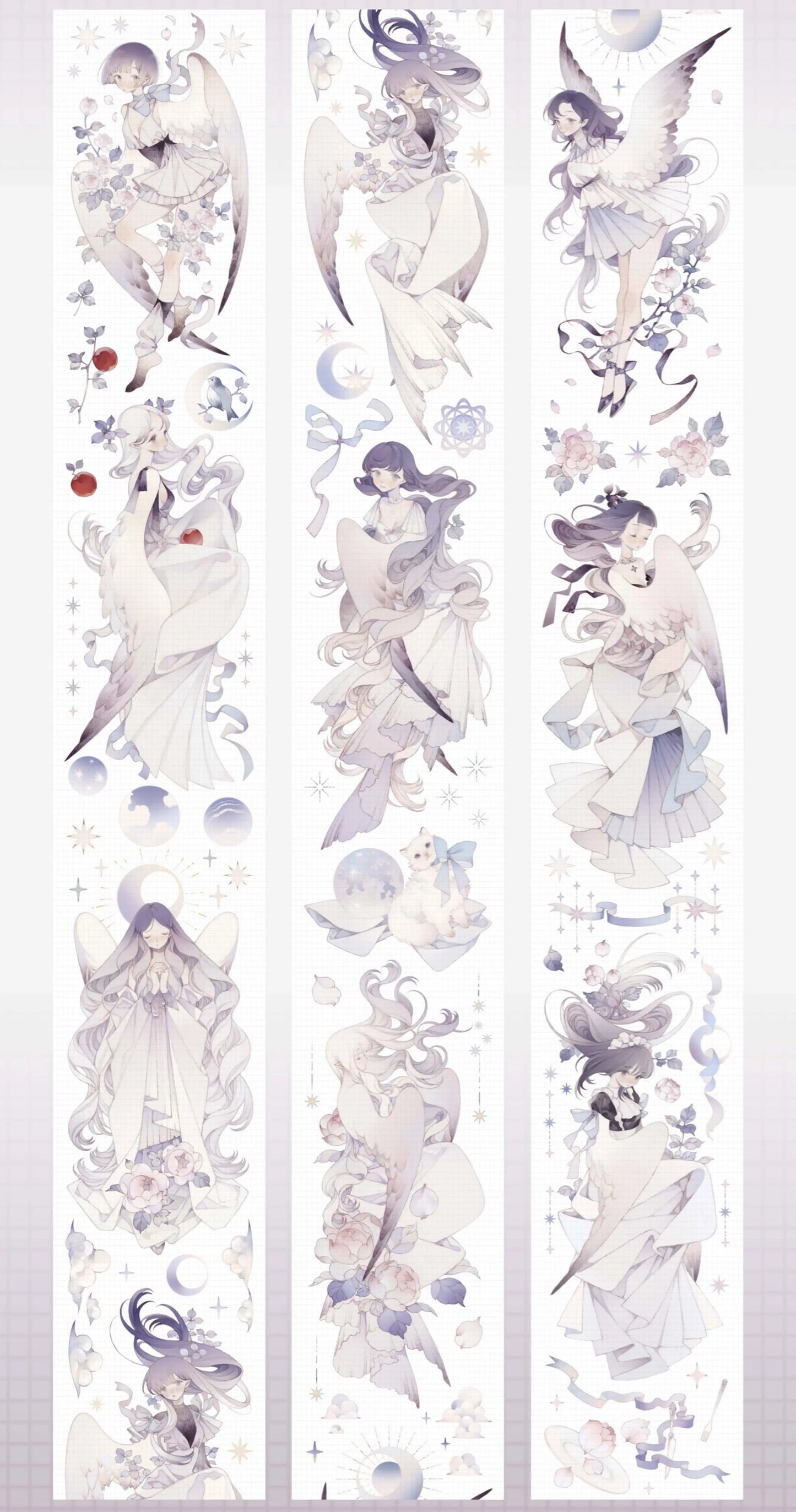 1819-PURE BOYFRIEND Studio-6.5x130cm Silver Shell Luster PET Tape