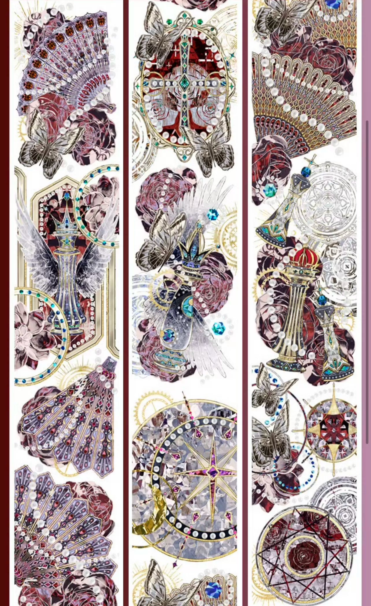 0193-ZHIXINGCHEN Studio-6.5x100cm Shell Luster PET Tape