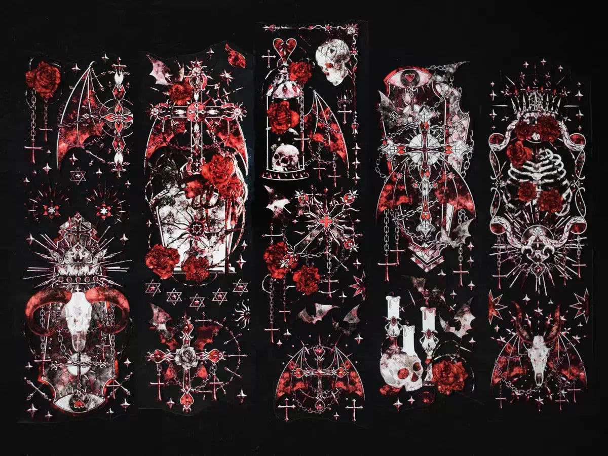 0646-YU GUAGN Studio-6x100cm Hot Stamping Red PET Tape