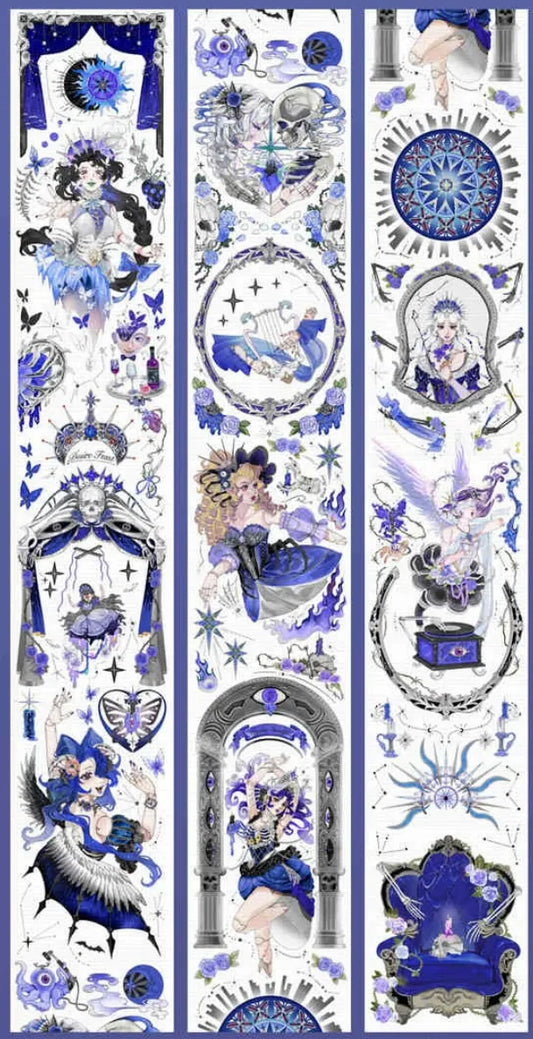 1967-XING YE Studio-7x120cm Silver Shell Luster PET Tape