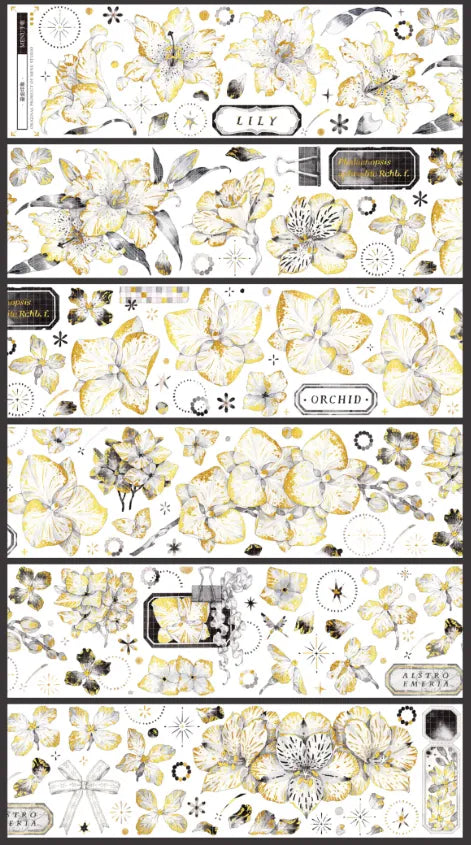 1968-MENU Studio-6x100cm Gold Foil Stamping PET Tape