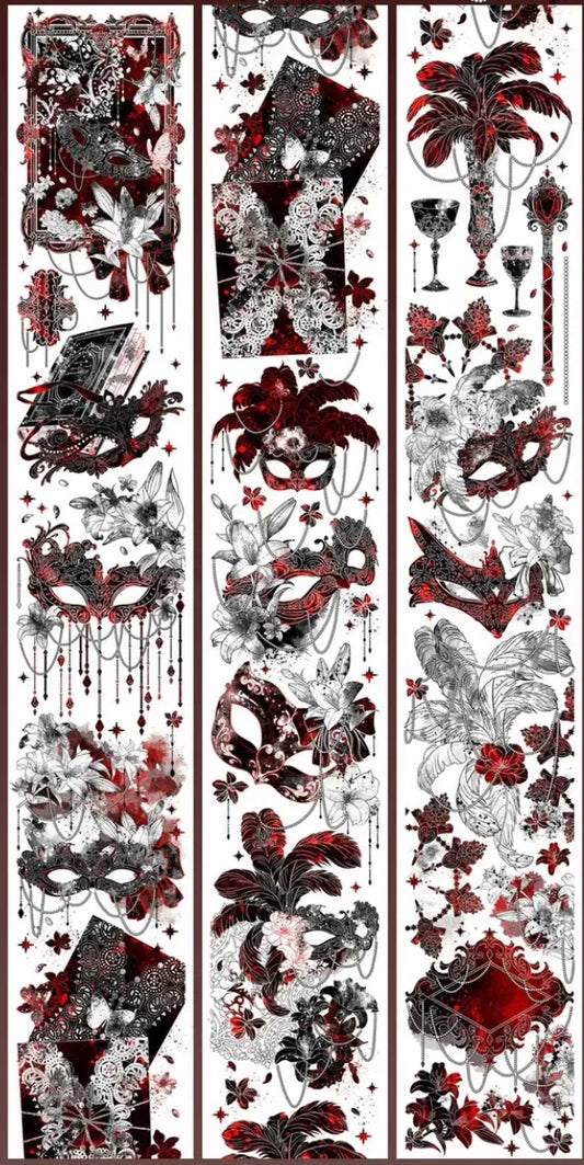 1974-Likey Studio-6x100cm Holographic Silver PET Tape