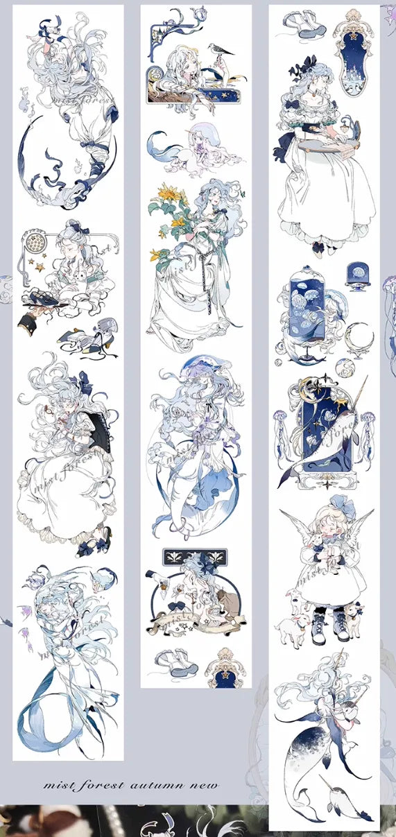 2416-MIST FOREST Studio-6x120cm Shell Luster PET Tape