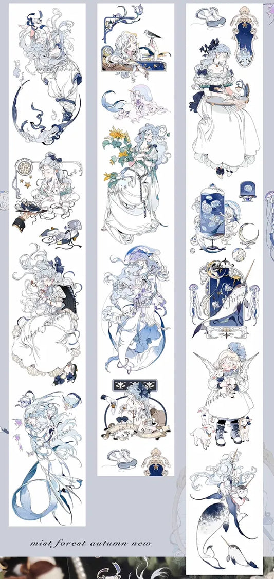 2416-MIST FOREST Studio-6x120cm Shell Luster PET Tape