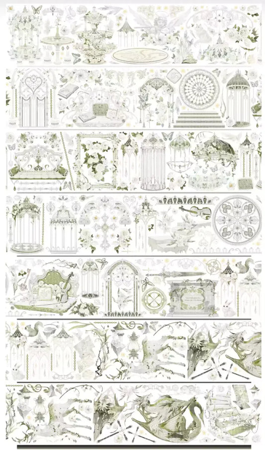 2714-Wild Banana Stuido-8x200cm Shell Luster PET Tape