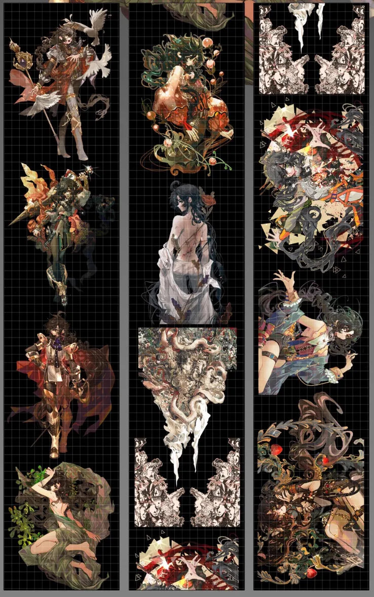 2716-FUGUI LEE Studio-8x110cm Gold Shell Luster PET Tape