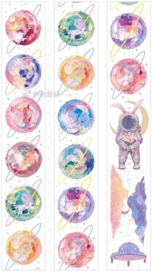 2758-Realheart Studio-5.5x80cm Iridescent PET Tape