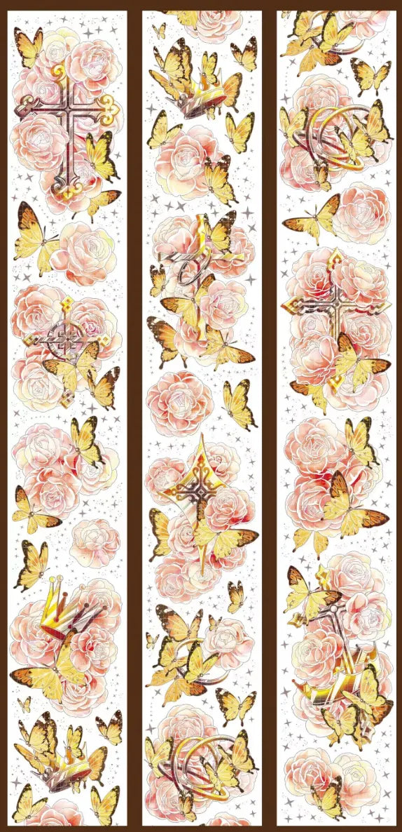 3108-Tournesol Studio-6x100cm Holographic Gold PET Tape