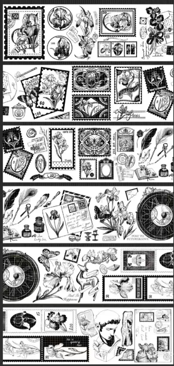 3454-Tournesol Studio-6.5x100cm Holographic Silver PET Tape